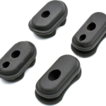 Juego de 4 piezas de silicona gris oscuro