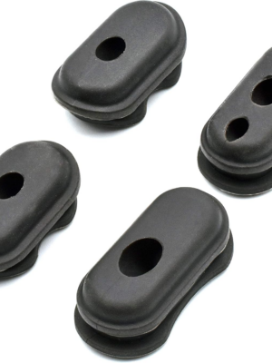 Juego de 4 piezas de silicona gris oscuro