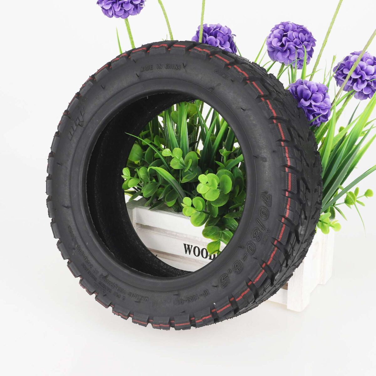Neumático todoterreno sin cámara autorreparable Ulip 70/80-6.5 con adhesivo y válvula - Imagen 6