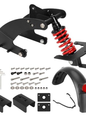 Suspensión trasera Ulip negra y roja para patinete eléctrico Kuickwheel S1-C/S1-C Pro