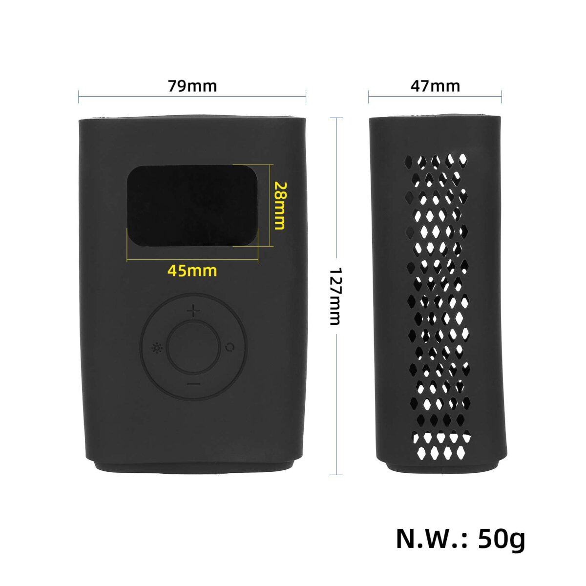 Funda de silicona negra impermeable para bomba de aire Xiaomi 2 - Imagen 2
