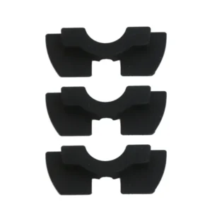 1 juego de almohadillas de silicona negras (3 piezas)