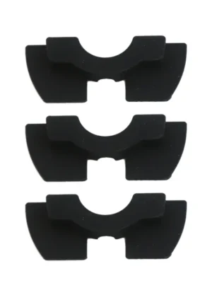1 juego de almohadillas de silicona negras (3 piezas)