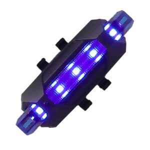 Luz trasera de advertencia lateral de carga USB azul