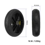 Neumático sólido y buje de rueda para patinete Ninebot ES1/ES2 con llanta de acero - Imagen 2