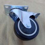 Juego de frenos universales planos de 3 pulgadas (rueda negra)