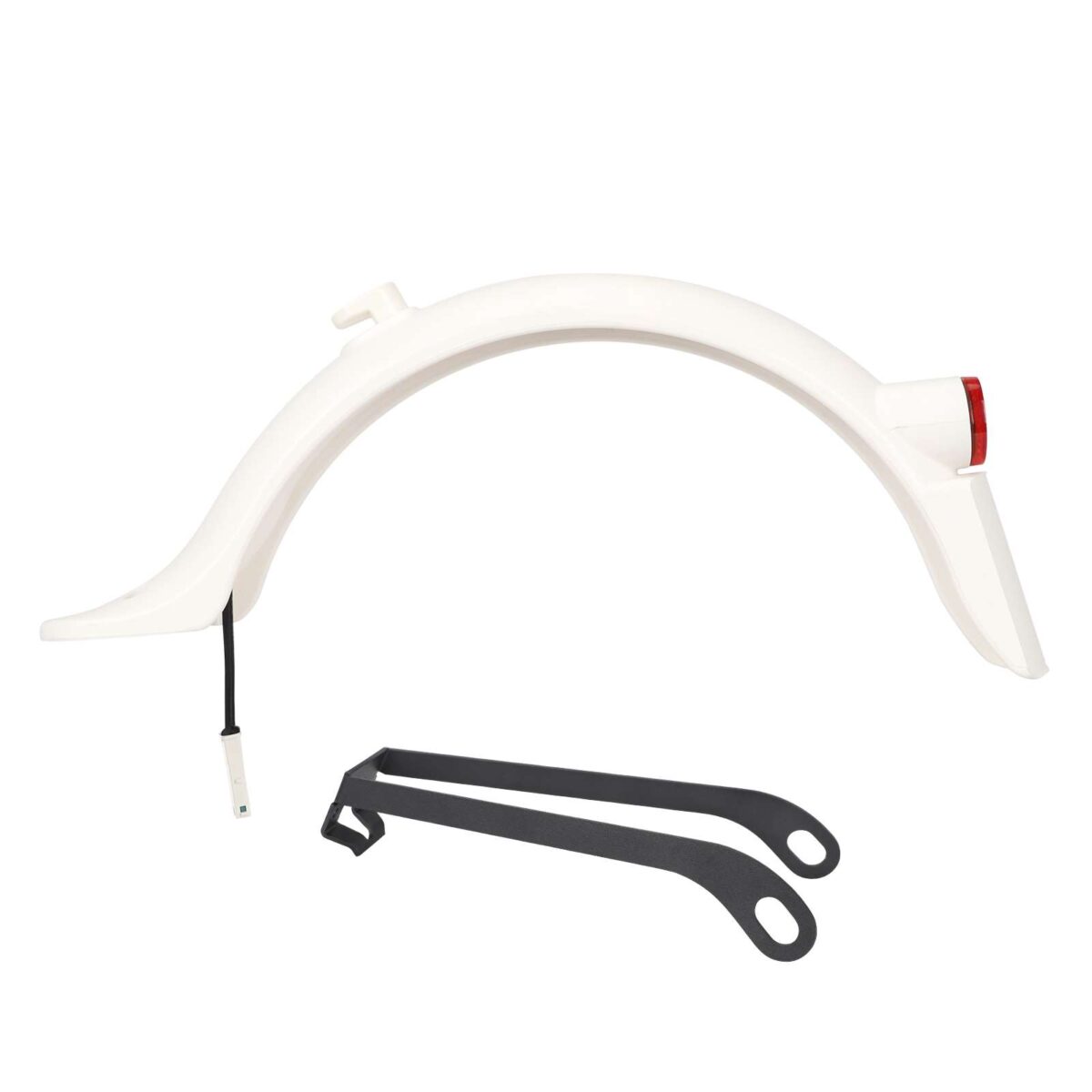 Kit de guardabarros trasero blanco con luz, soporte metálico y gancho para patinete M365 Pro/Pro2 - Imagen 4