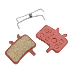 Pastillas de freno semimetálicas rectangulares rojas T1