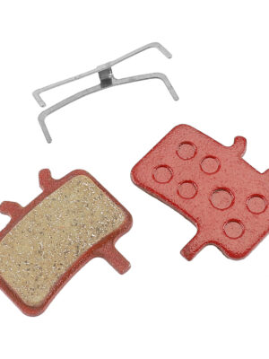 Pastillas de freno semimetálicas rectangulares rojas T1