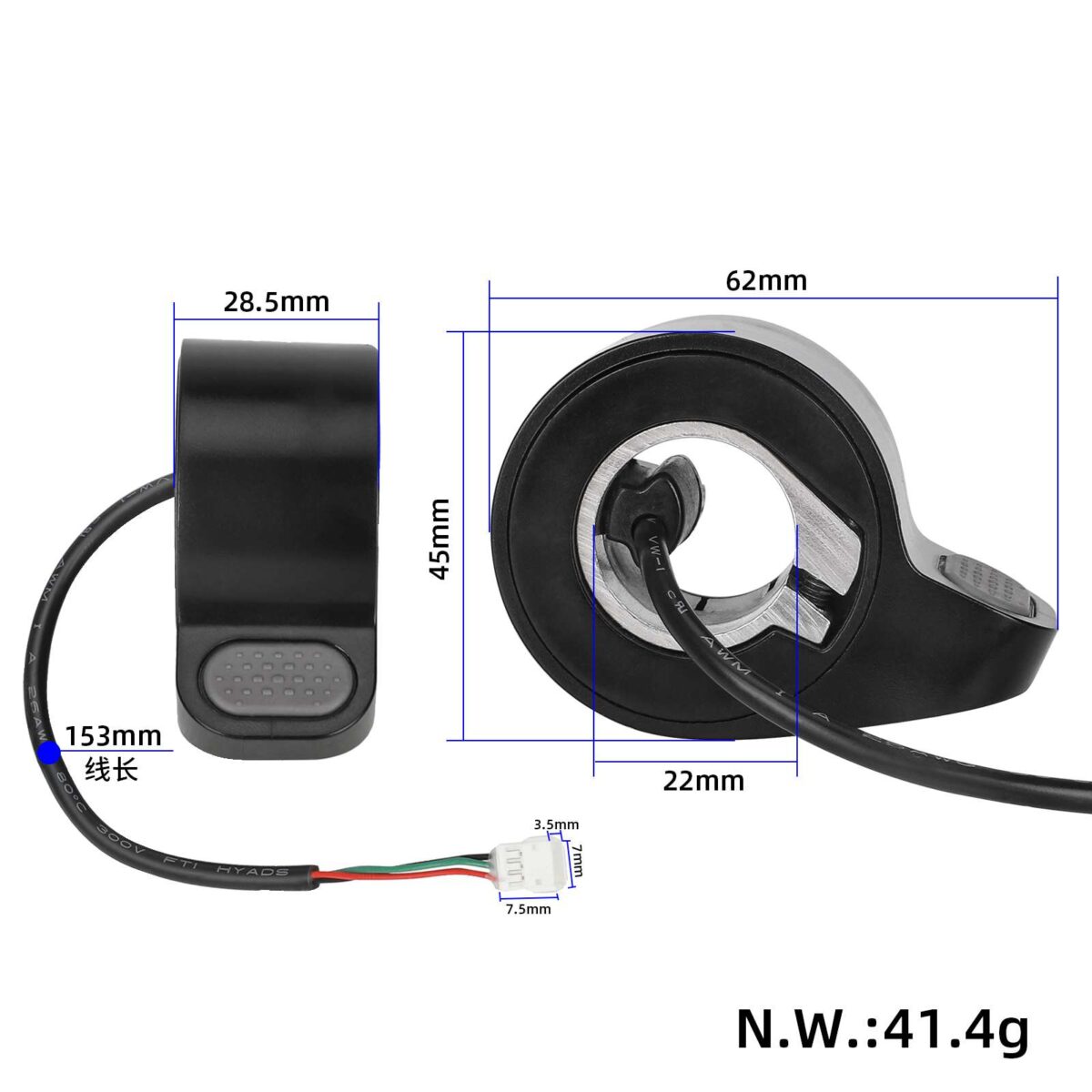 Dial gris para patinete Xiaomi M365 (con anillo de aluminio) - Imagen 2
