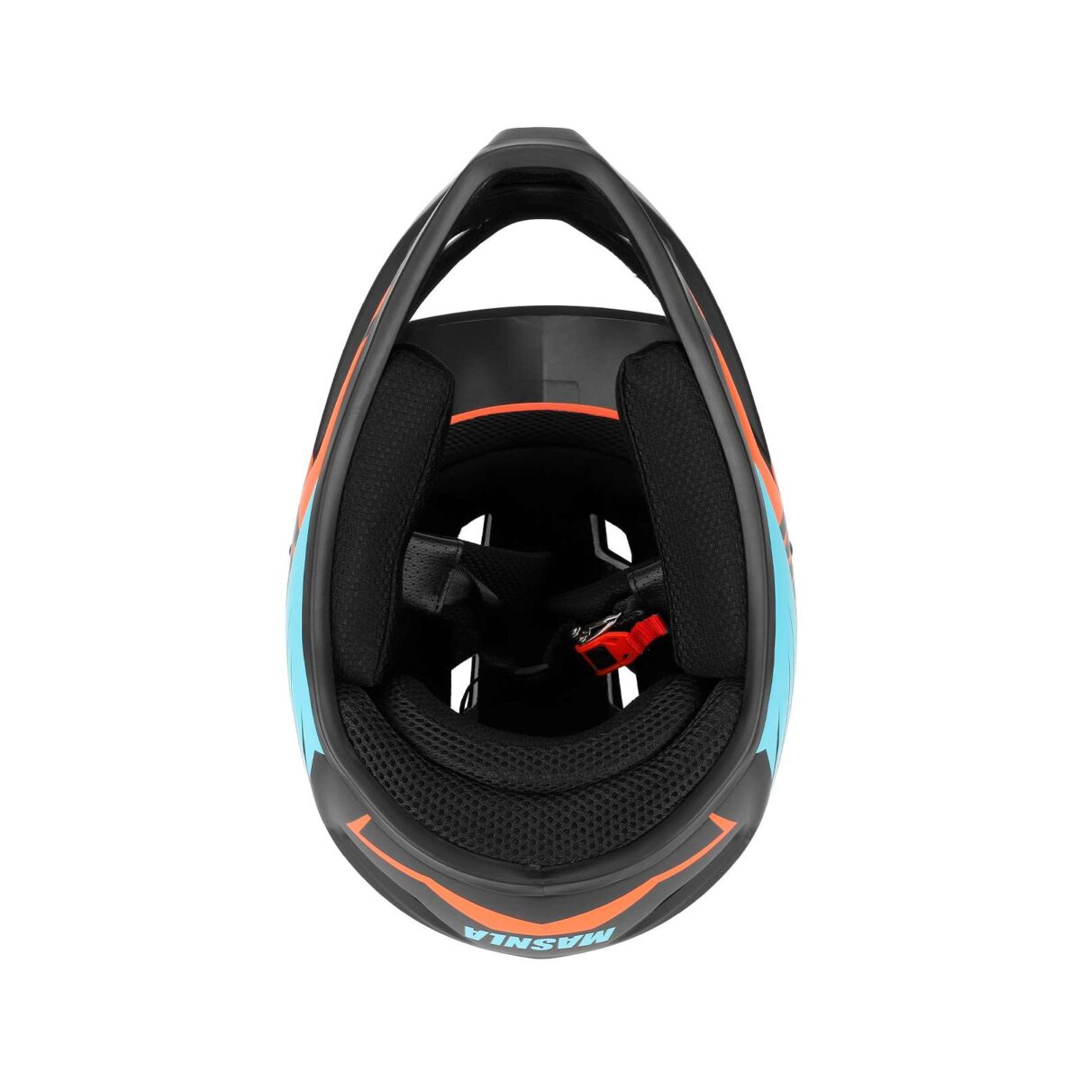 Casco todoterreno XL negro, azul y naranja - Imagen 5