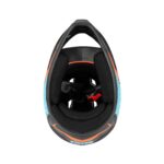 Casco todoterreno XL negro, azul y naranja - Imagen 5