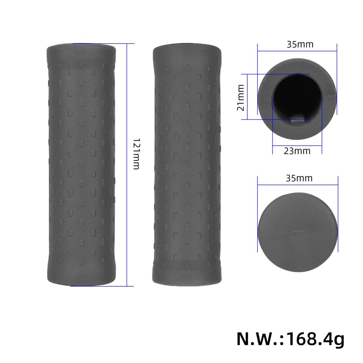 Puños grises para patinete Xiaomi Pro - Imagen 2