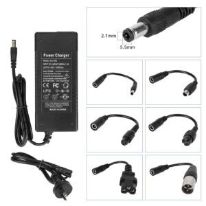 Cargador de 42 V 2 A CC 2,1 con 6 cables adaptadores (enchufe australiano)