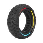 Neumático sólido todoterreno Ulip 8.5*3 con patrón de ala y círculo de tres colores para neumáticos de 134 mm de diámetro interior