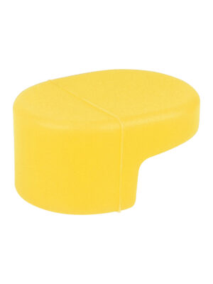 Funda de silicona amarilla para el gancho del guardabarros trasero del patinete M365