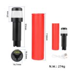 Extensor de agarre de silicona con carga USB Ulip y luz para scooters Max G30 (RBBW) - Imagen 5