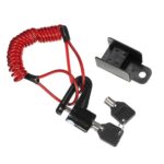 Bloqueo de freno negro con cable rojo
