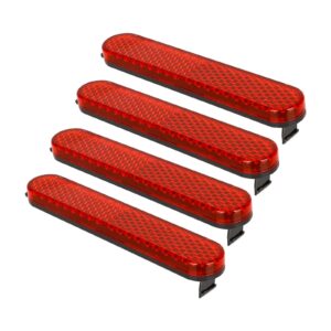 4 barras reflectoras rojas para scooters Pro 2, Essential, 1S, F2, F2 Plus y F2 Pro