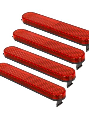 4 barras reflectoras rojas para scooters Pro 2, Essential, 1S, F2, F2 Plus y F2 Pro