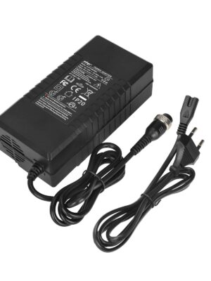 Cargador certificado con enchufe de aviación grande Ulip de 42 V a 54,6 V 2 A (estándar europeo)