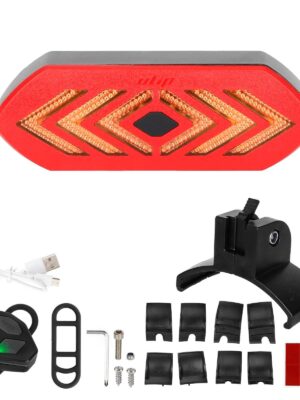 Luz trasera con señal de giro y control remoto Ulip con clips para guardabarros trasero Xiaomi y G30