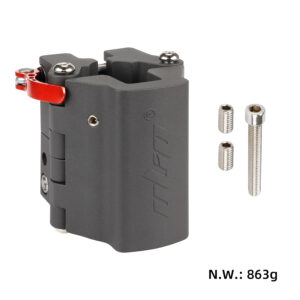 Fijaciones plegables Ulip grises para patinetes Xiaomi y Segway Ninebot series F y D