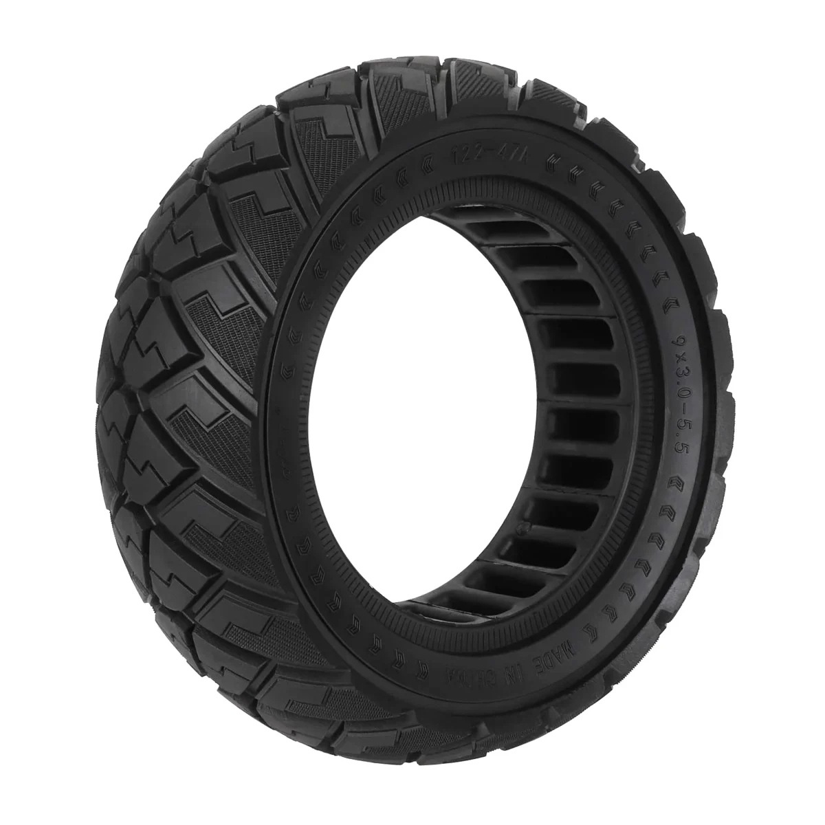 Neumático sólido todoterreno Ulip 9*3.0-5.5 con diseño de diamante negro - Imagen 6