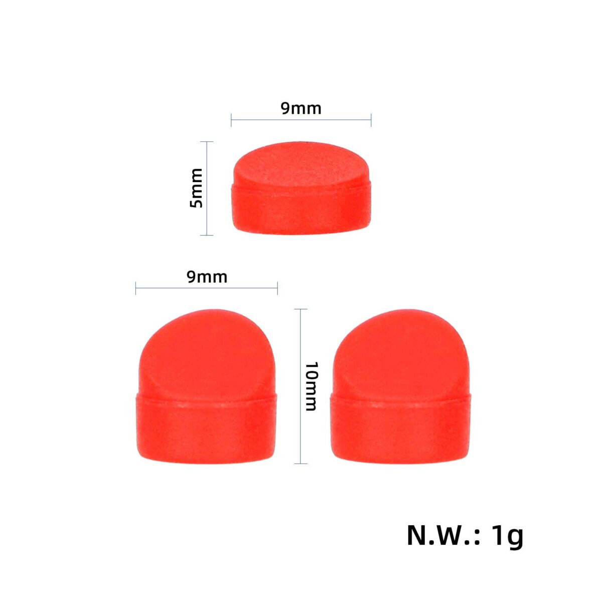 Tapón de silicona rojo nuevo para tornillos del guardabarros trasero para el nuevo guardabarros Pro 2 - Imagen 6