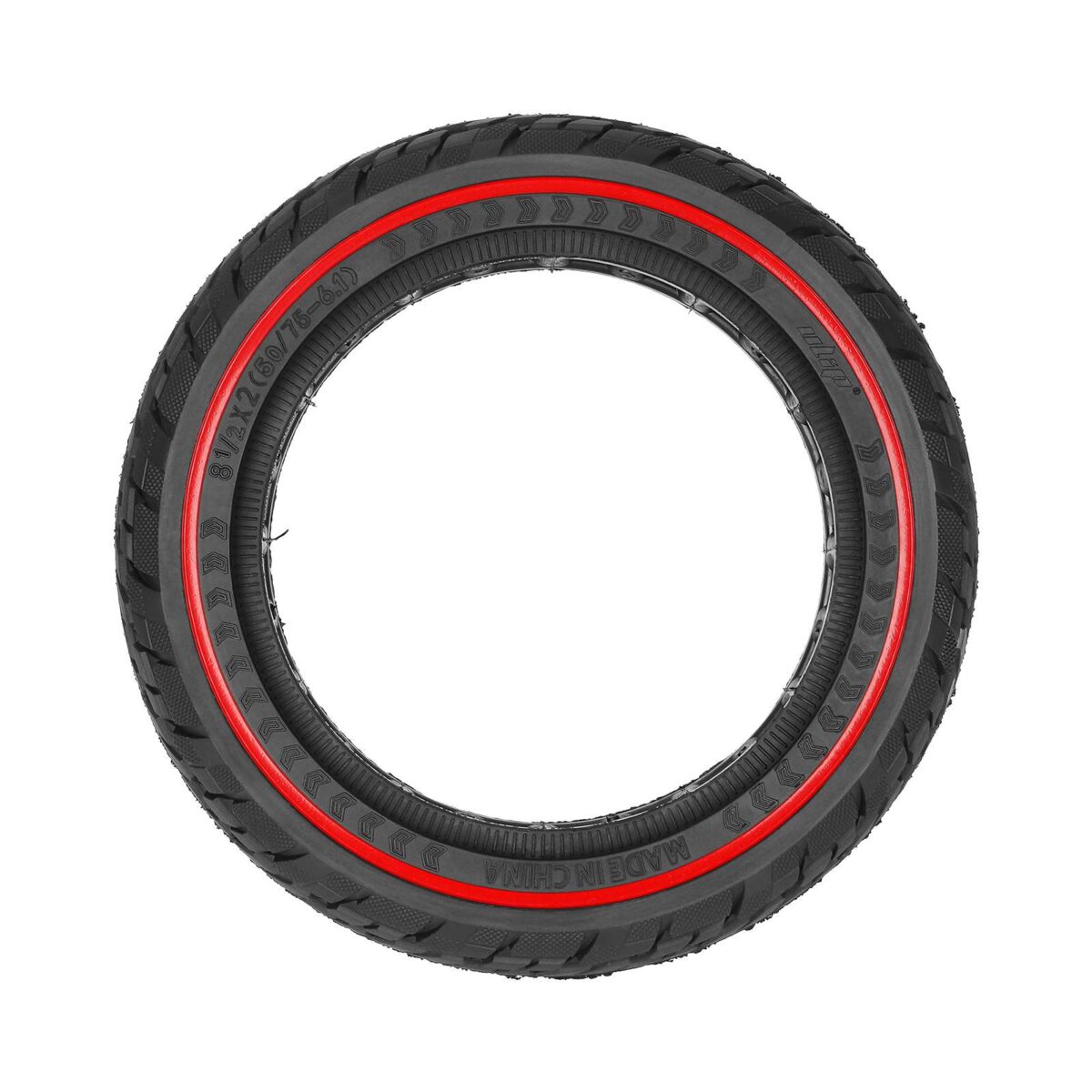 Neumático sólido todoterreno Ulip 8 1/2*2 (50/75-6.1) con círculo rojo para scooters Xiaomi - Imagen 3
