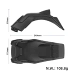 Guardabarros trasero negro para DUALTRON TOGO - Imagen 4
