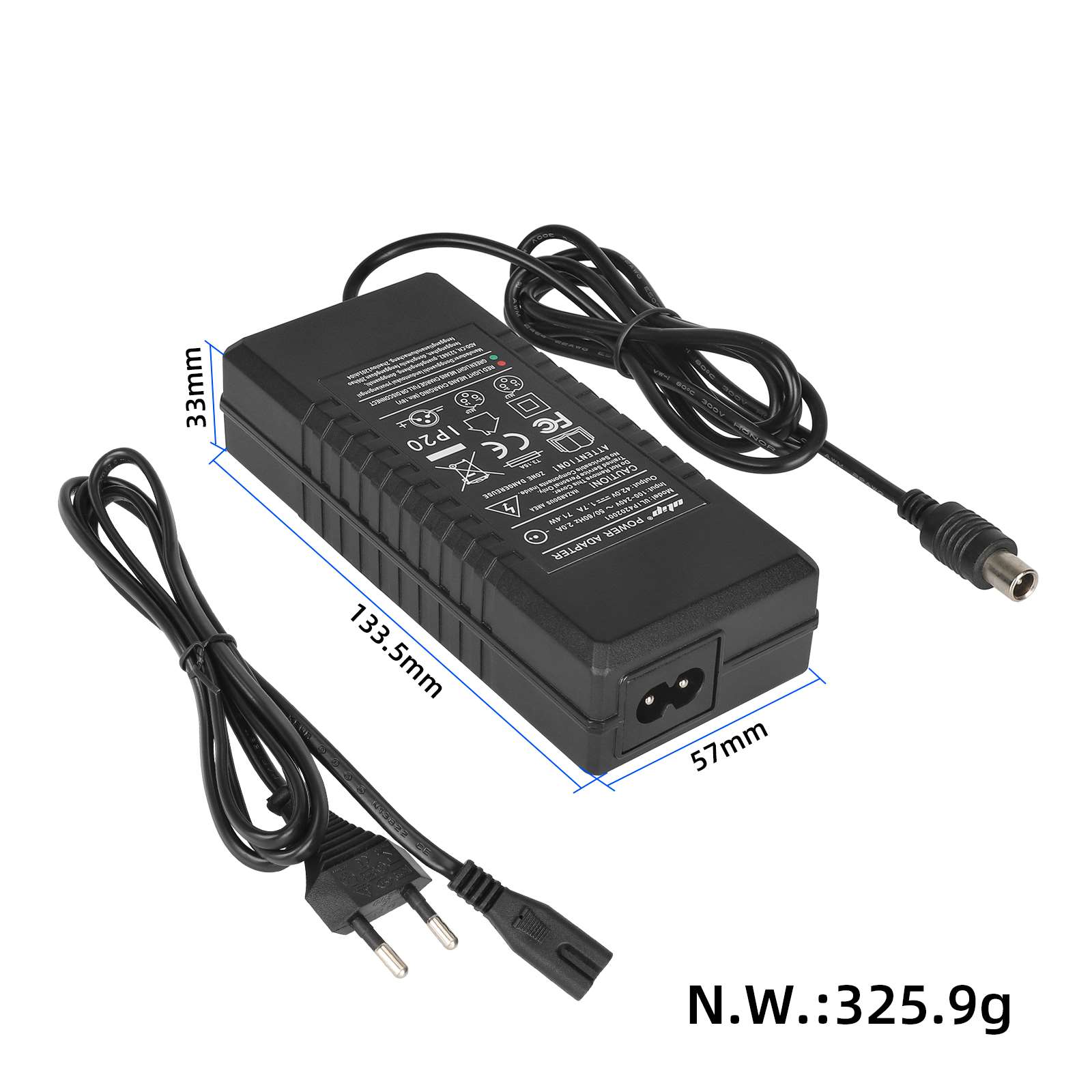 Cargador Ulip 18 V ~ 42 V 1,7 A con certificación CE y FCC y conector Mi (enchufe UE) - Imagen 5