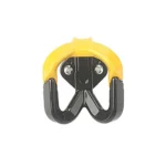 Gancho doble amarillo con tornillos