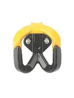 Gancho doble amarillo con tornillos