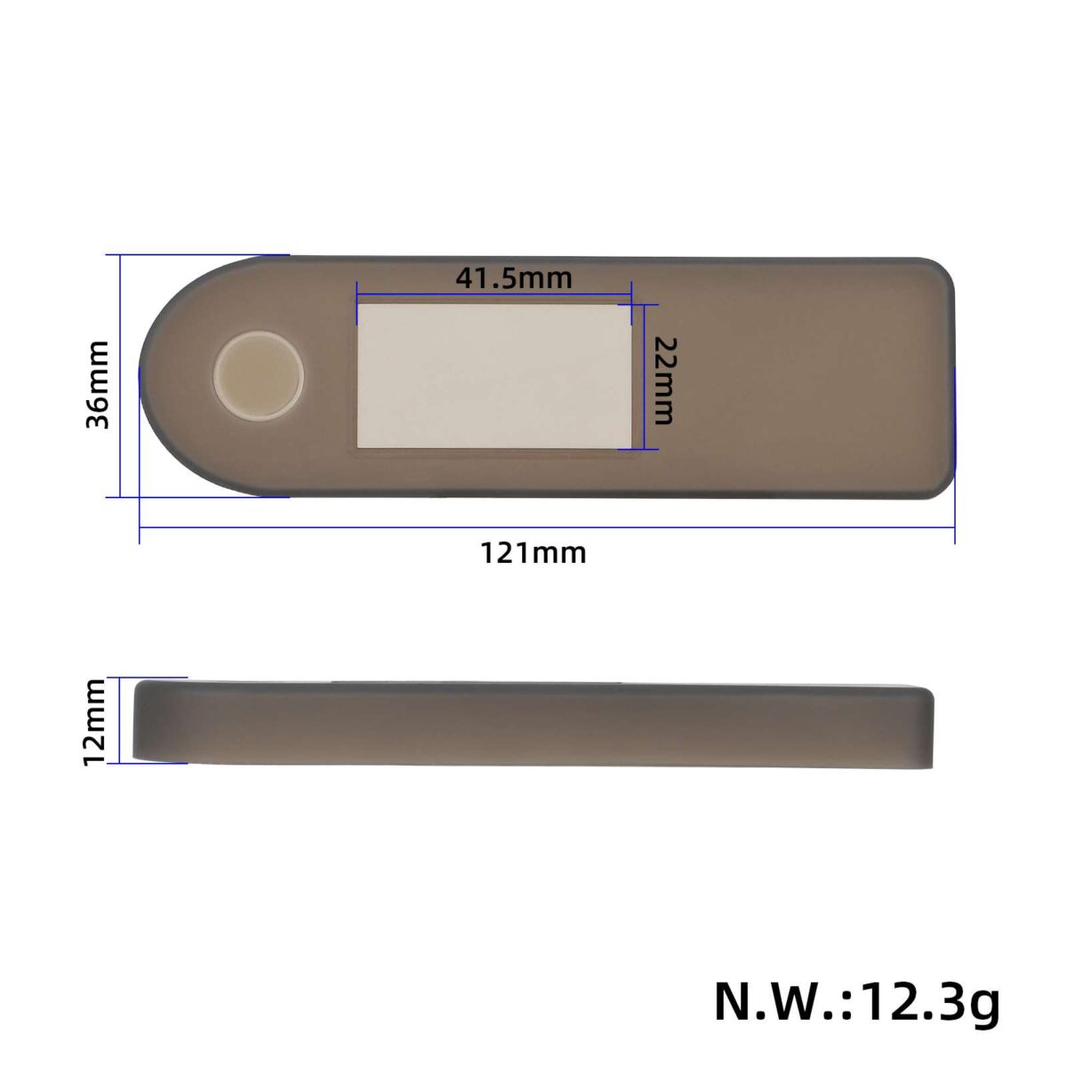 Cubierta de silicona negra para el panel del interruptor del Xiaomi 4 - Imagen 2