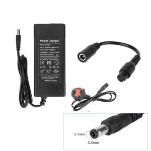 Cargador de cabeza de aviación pequeño de 42 V 2 A (estándar del Reino Unido) - apertura de 9 mm