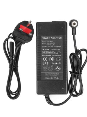 Cargador estándar británico con cabezal de succión de 18 V a 42 V 2 A