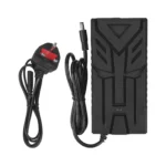 Cargador Ulip de 18 V a 42 V, 3 A, certificado CE y FCC con conector DC 2.1 (enchufe británico)