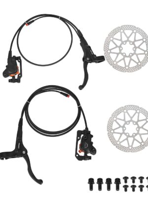 Kit de freno de disco hidráulico CORERIDE negro (izq. y der.) para bicicletas de montaña MTB y scooters eléctricos