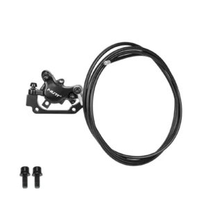Freno de disco hidráulico NUTT negro derecho con cable de 115 cm y tipo de montaje L1