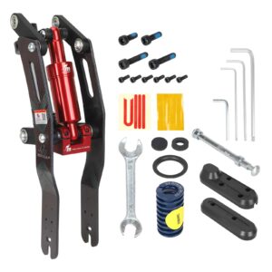 Suspensión delantera Monorim negra y roja para scooters Segway F20/F25/F30/F40
