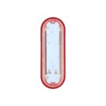 Luz trasera de advertencia solar para motocicleta con carcasa roja (luz roja) - Imagen 6