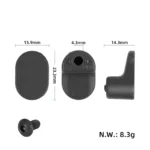 Gancho metálico para guardabarros trasero Xiaomi Elite negro - Imagen 2