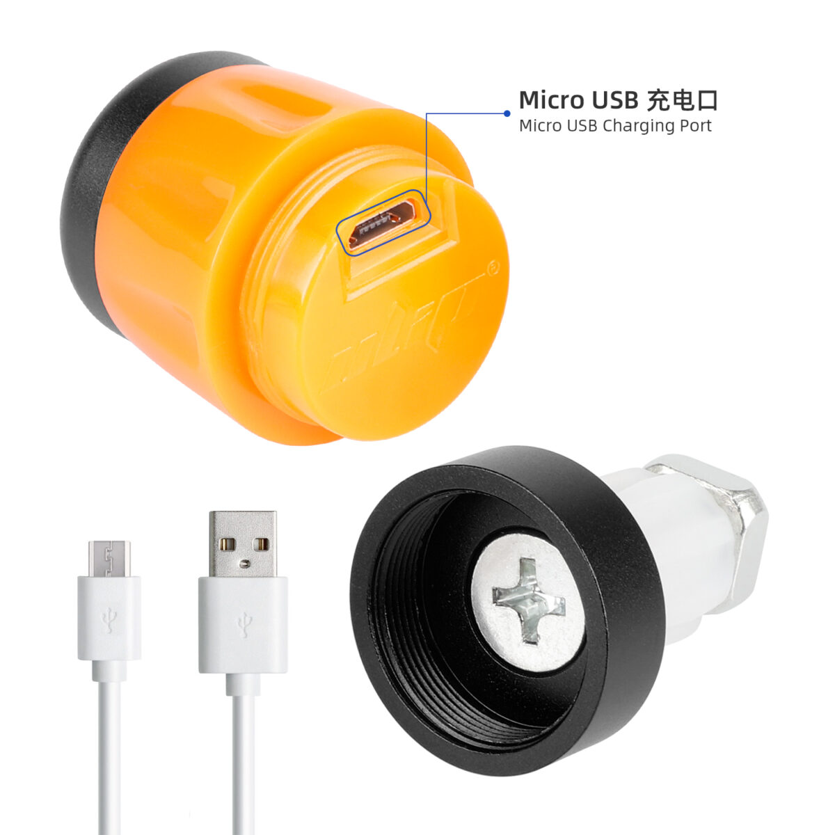 Luz de manillar recargable por USB Ulip - Imagen 3