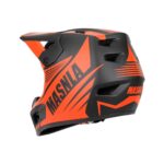 Casco todoterreno negro y naranja talla M - Imagen 3