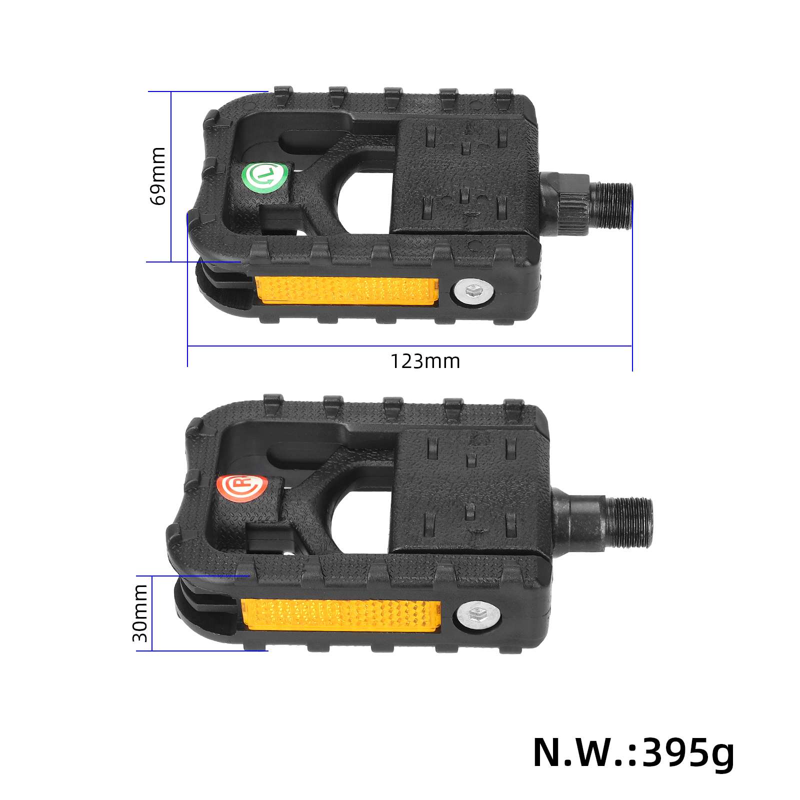 Pedal de plástico plegable para bicicleta - Imagen 2