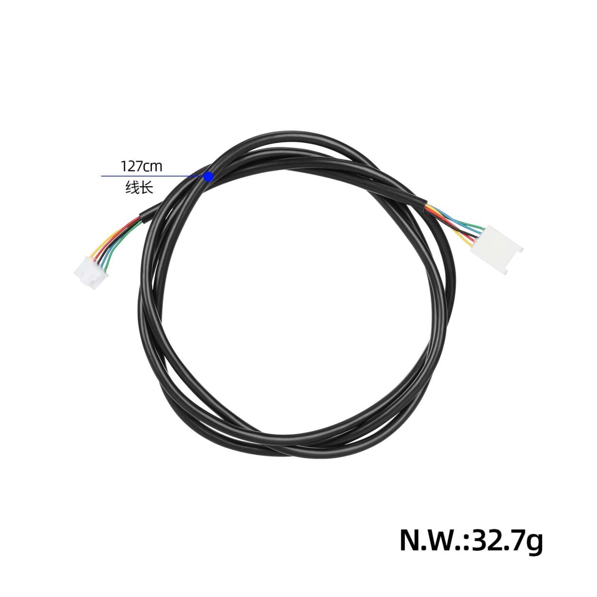 Cable de alimentación negro para scooters clon Xiaomi - Imagen 2