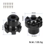 Copas de horquilla de aluminio negro - Imagen 2