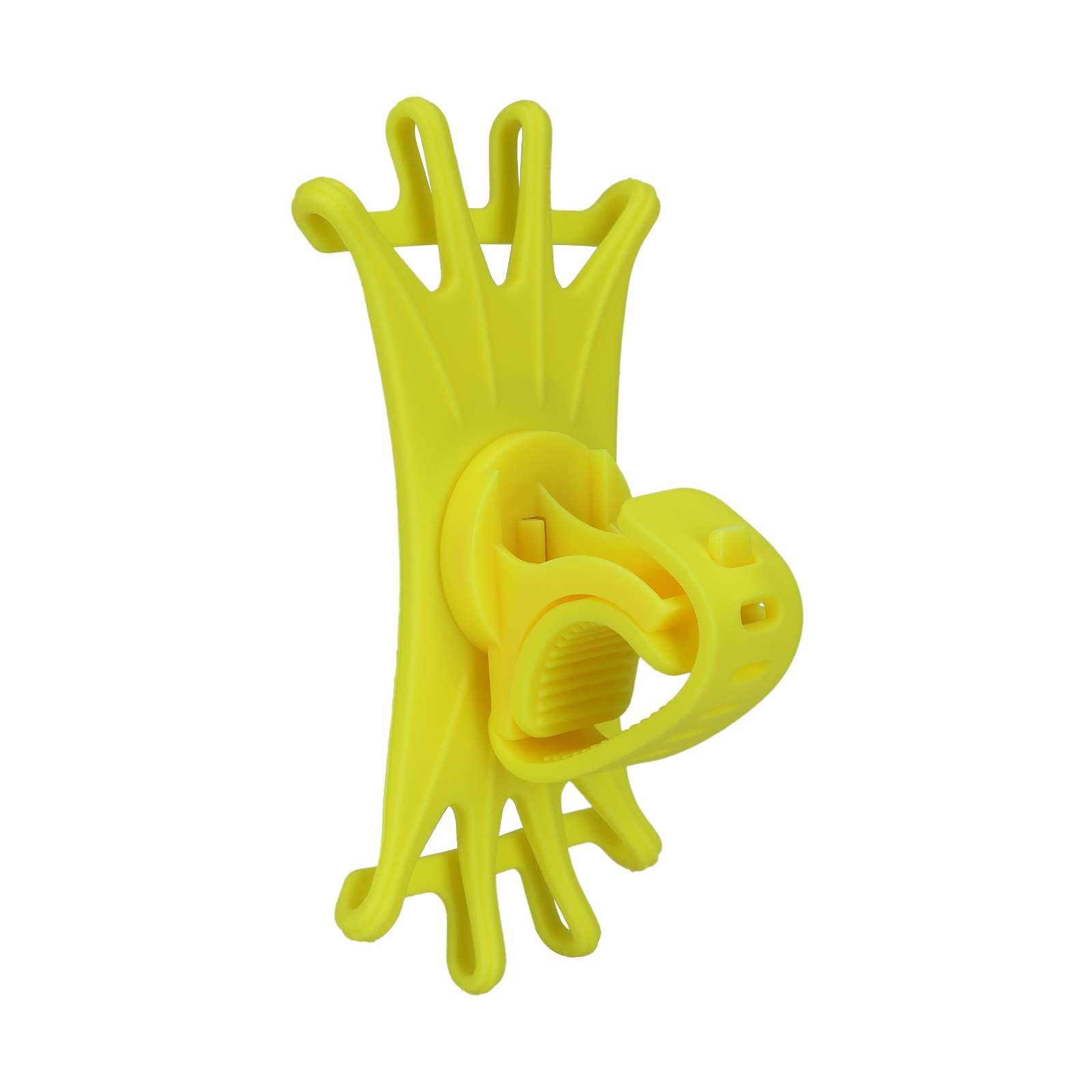 Soporte multifuncional de silicona para teléfono móvil amarillo - Imagen 2