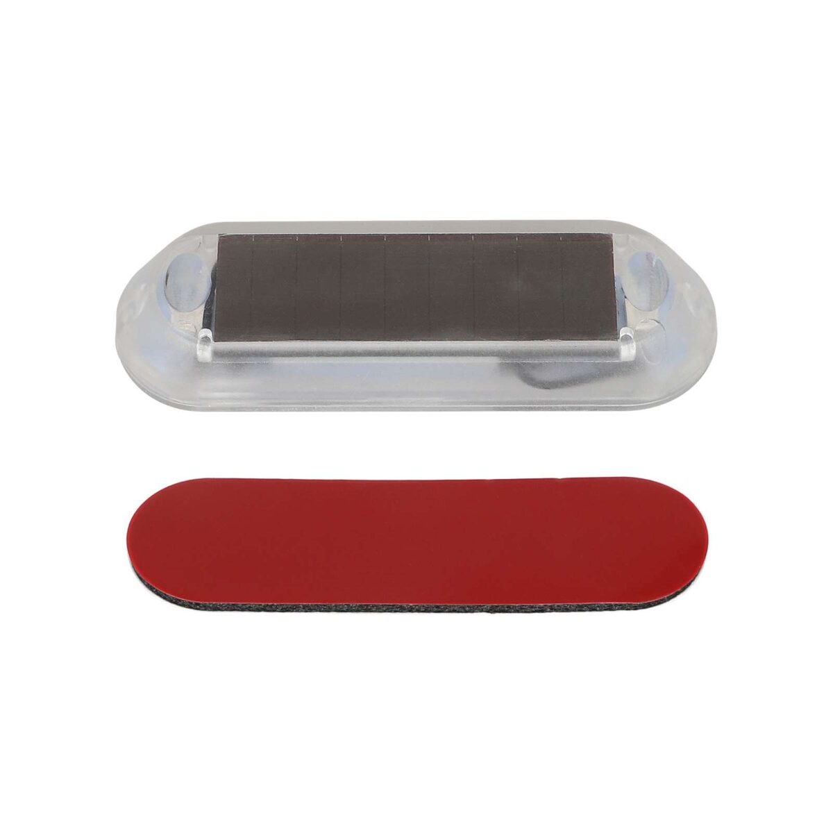 Luz trasera de advertencia solar para motocicleta con carcasa transparente (luz roja) - Imagen 4